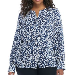 NWT The Limited Puff Sleeve Crepe Blouse 3X